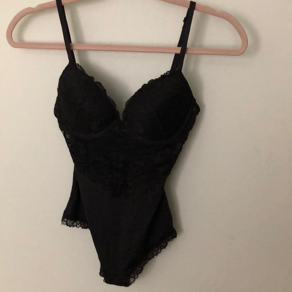 black lace bodysuit